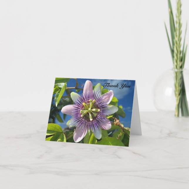 Passion violette Carte de remerciements (Devant)