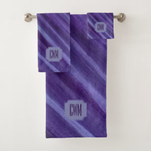 Passion violette Monogramme à brosse de prune v