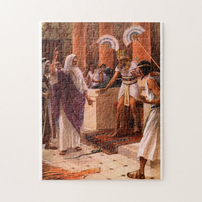 PASSOVER PESACH BILLET PUZZLE MOSES ET PHARAOH (Vertical)