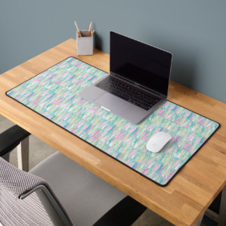 Pastel Abstrait Art Desk Mat