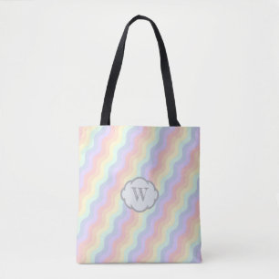 Pastel Arc-en-Ciel Vagues Tout-Sur-Imprimé Sac