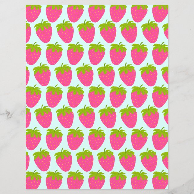 Pastel aux fraises Bleu (Devant)