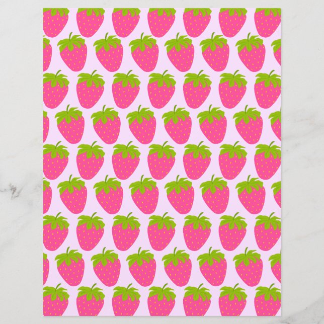 Pastel aux fraises rose (Devant)