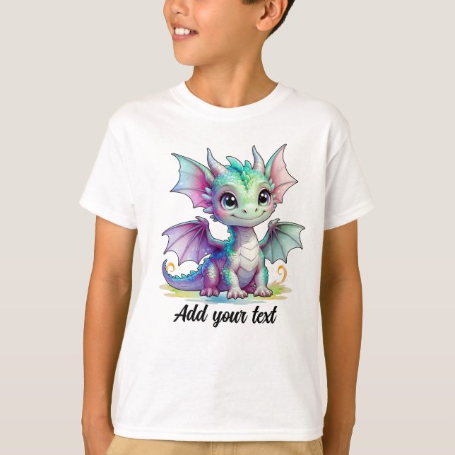 Pastel Baby Dragon T-Shirt (Devant)