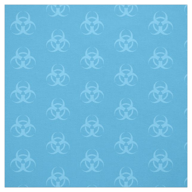 Pastel Blue Biodanger Symbole tissu (Échantillon)