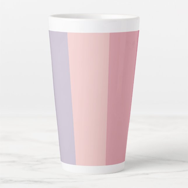 Pastel Blue to Rose Latte Mug (Devant)
