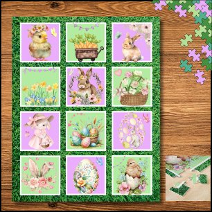 Pastel Bunny Bunny Couleur Puzzle