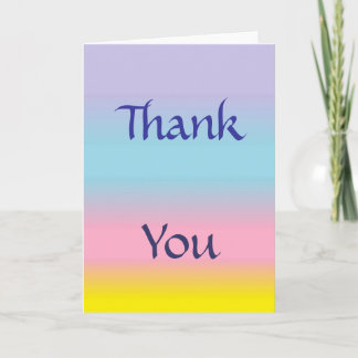 Pastel Carte de remerciements
