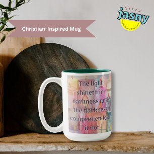 Pastel Chandelle Écriture Mug