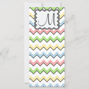 Pastel Chevron avec Monogram de Shirley Taylor