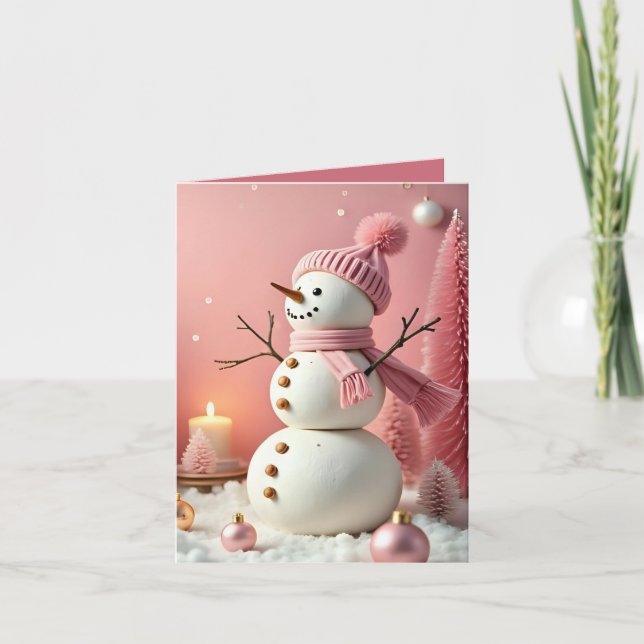 Pastel Christmas - Flat Note Card  (Devant)