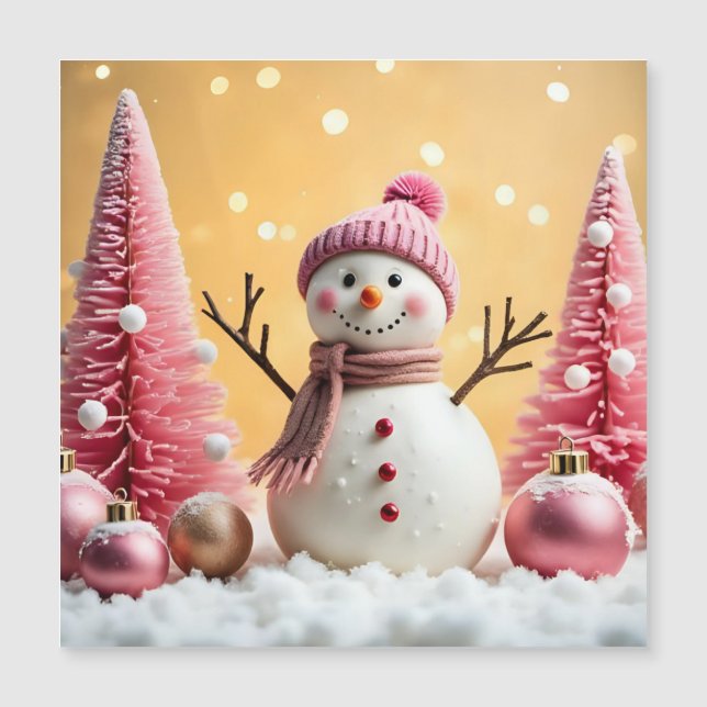 Pastel Christmas - Magnetic Card  (Devant)