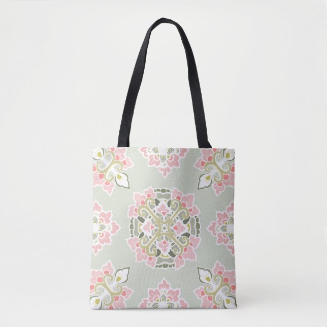 Pastel Colorful Tracery Sac fourre-tout ornement (Devant)