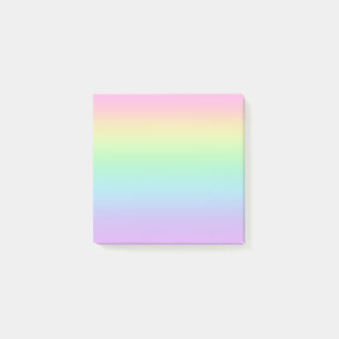 Pastel Colors Arc-en-ciel Gradient Notes post-it