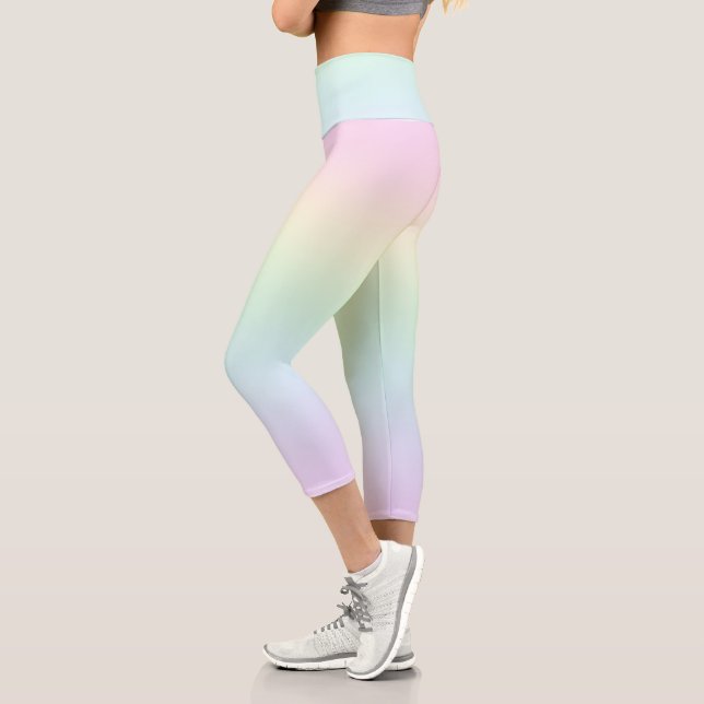 Pastel Colors Capri Leggings (Gauche)