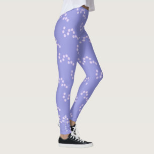 Pastel Colors Joyeux Pétales Turquoise Leggings