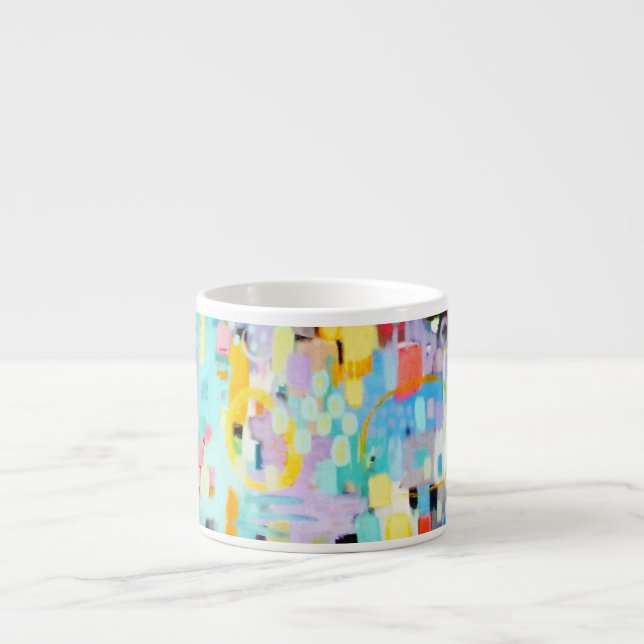 Pastel Colors Résumé Design Espresso Mug (Devant)