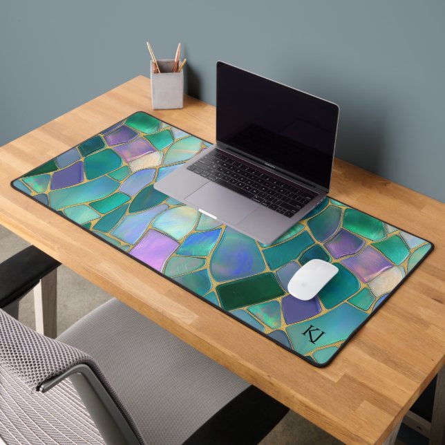 Pastel colors stained glass mosaic pattern (Bureau 2)