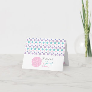Pastel Colors Yarn Ball String Motif