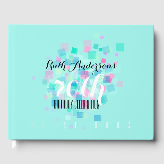 Pastel Colours Aqua 70e Anniversaire du jeu Livre  (Recto)