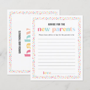 Pastel Colours Arc-en-ciel Baby shower Parents Con