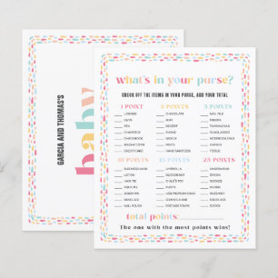 Pastel Colours Baby shower arc-en-ciel Jeu de bour
