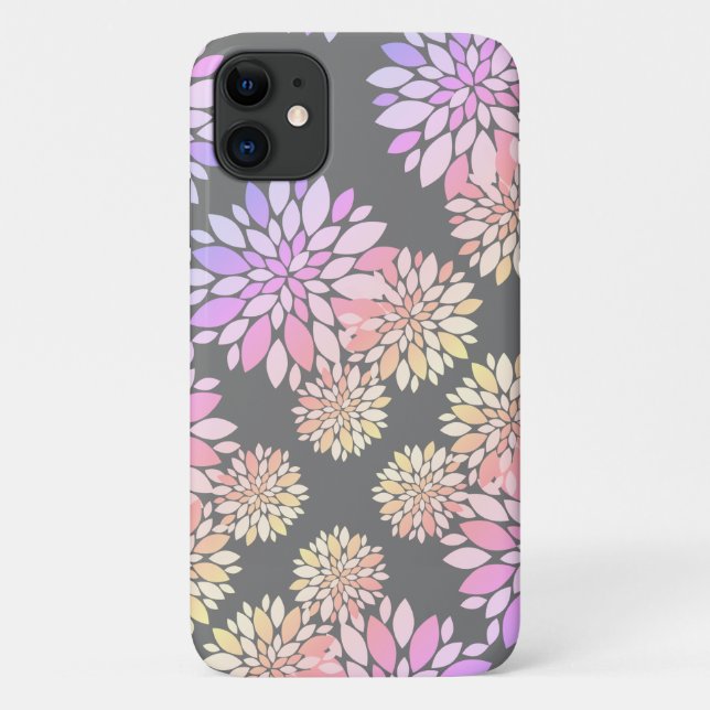 Pastel Colours Flower Petals iPhone 11 Coque (Dos)