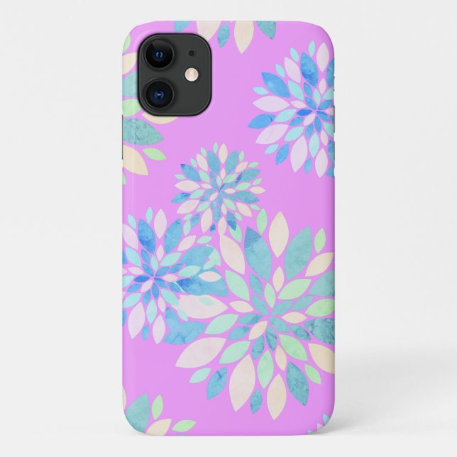 Pastel Colours Flower Petals iPhone 11 Coque (Dos)