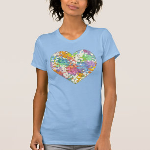 Pastel Confetti Coeurs Baby Blue T-Shirt