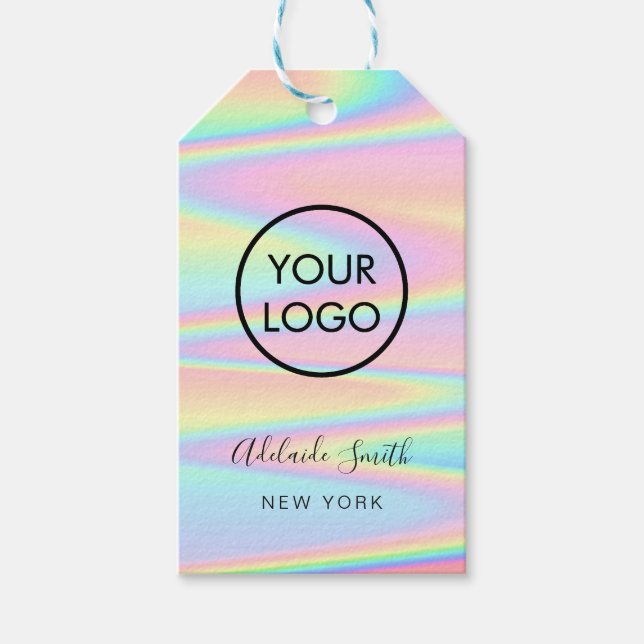 pastel couleurs boutique produit étiquettes cadeau (Devant)