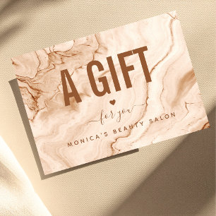 Pastel Cream Marbre Chic Elégant Beauté Salon Amou