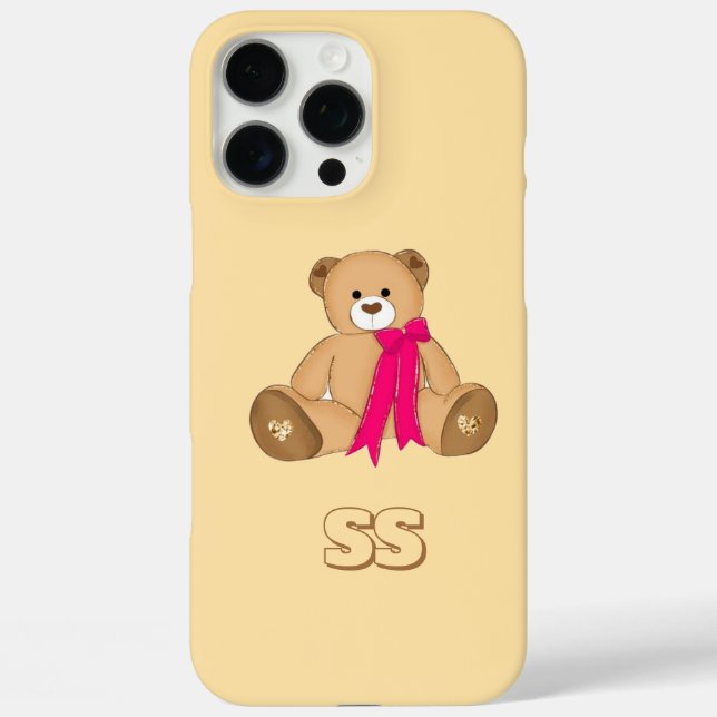 Pastel Cute Bear Coque pour iPhone 16 Pro Max (Verso)