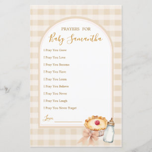 Pastel Cutie Pie Fall Baby showers Prières Pour Bé