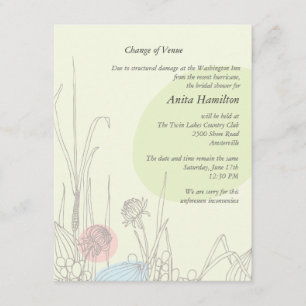 Pastel Fields Changement de lieu Faire-part