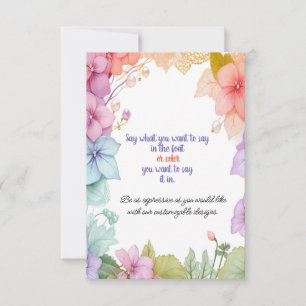 Pastel Floral Card