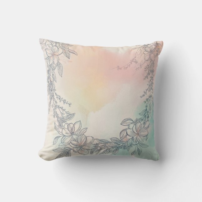 Pastel Floral Coussin (Recto)