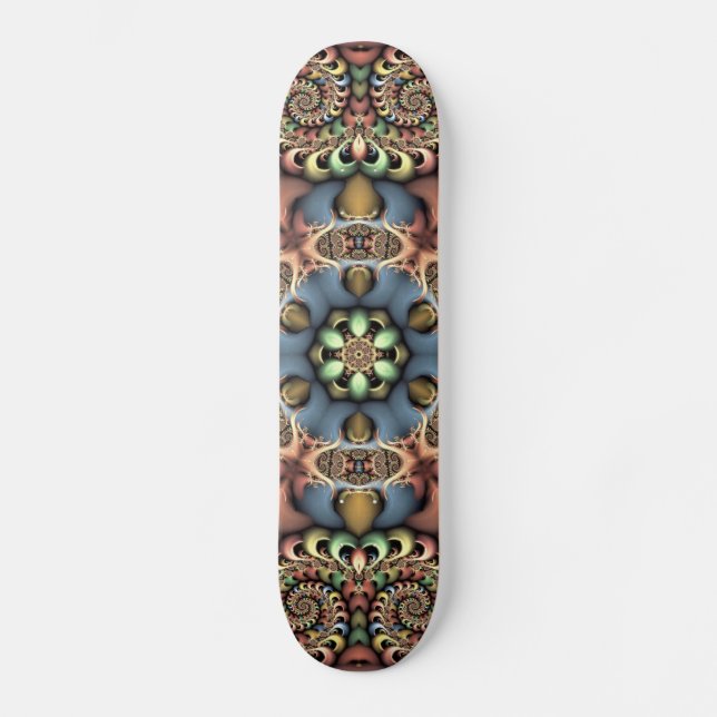 pastel flowers skateboard (Recto)