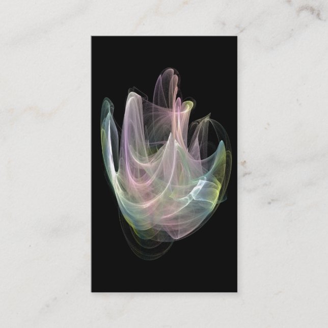pastel fractal Carte de visite d'énergie (Devant)