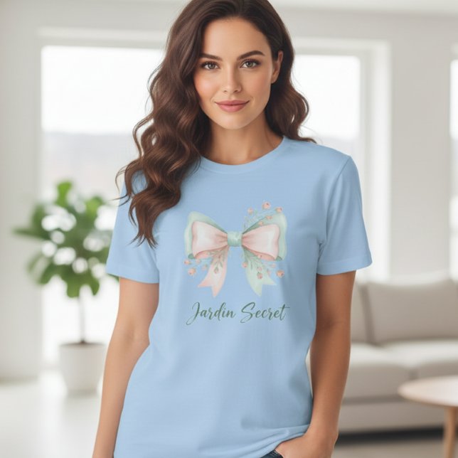 Pastel Garden Bow T-Shirt (Créateur téléchargé)