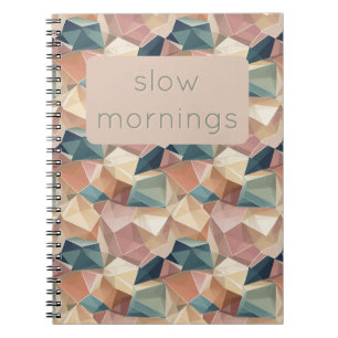 Pastel Géométrique Pop   Carnet personnalisé aux c