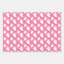 Pastel Ghosts Halloween Enveloppement Papier ensem