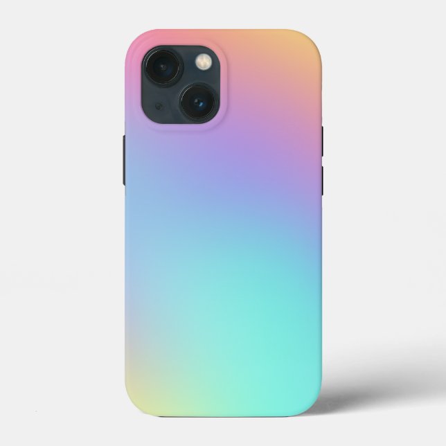Pastel Gradient Coque-Mate iPhone 13 Coque (Verso)