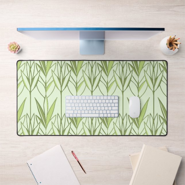 Pastel Green Tropical Folio Nature Déco Motif (Bureau 1)