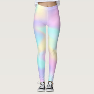 Pastel Holographic Arc-en-ciel Leggings