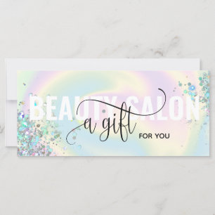 Pastel Holographic Unicorn carte cadeau moderne