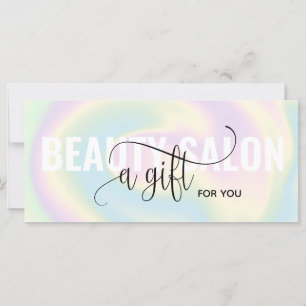 Pastel Holographic Unicorn carte cadeau moderne