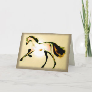 "Pastel Horse" ~ Carte de voeux de vacances
