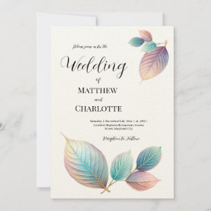 Pastel Iridescente Feuille Mariage Dreamy Pastels