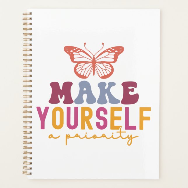 Pastel "Make Yourself a Priority" Self Care (Devant)