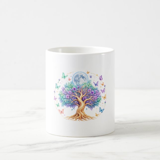 Pastel Moon Tree Classic Mug (Centre)
